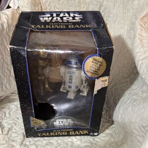 Star Wars R2-D2 and C-3PO Talking Bank - Black and Blue